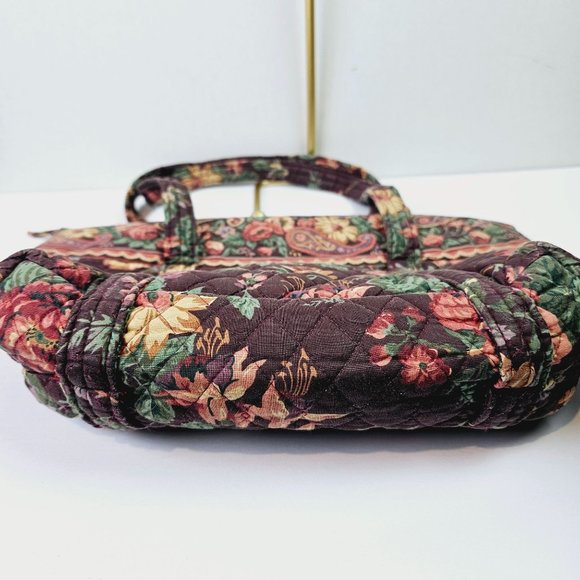 2 Piece Vintage 1993 Vera Bradley Tote Handbag AND Make-up Bag in Wildwood, EUC - Picture 4 of 13